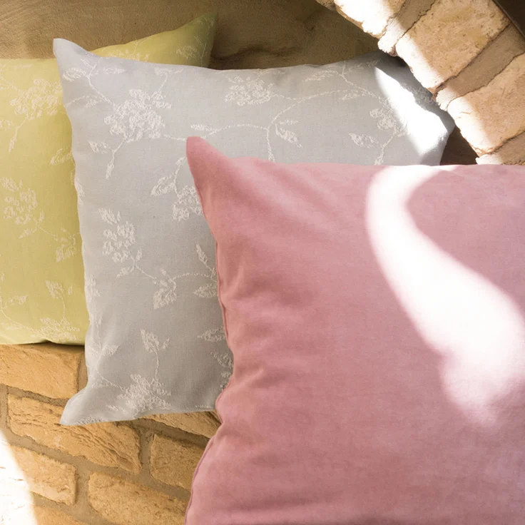 Kissen Deko von Lysel - rosa Uni Jerada 50x50 Polyester kissenbezug Dekokissen – Bild 6