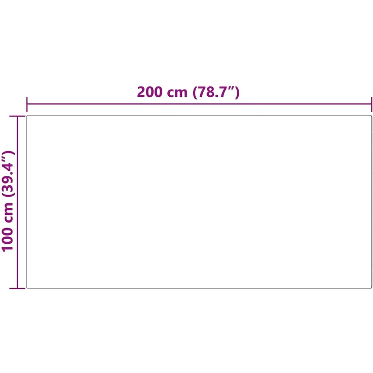 vidaXL Rutschfester Kunstfellteppich Olite Schwarz 100 x 200 cm 42021723 – Bild 9