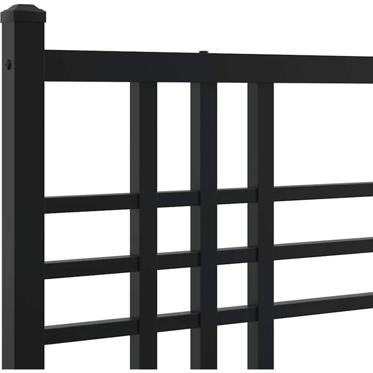vidaXL Ersatz-Kopfteil Metall Schwarz 200 cm (Art-Nr 376362) – Bild 4