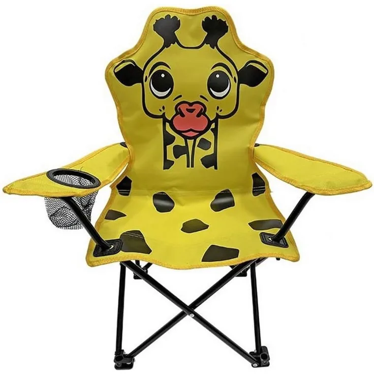 Linder Exclusiv GmbH Campingstuhl Kinder Camping-Stuhl Falt-Armlehnstuhl Kinderstuhl Stuhl Campingsessel, leichter Transport - inklusive Tragetasche