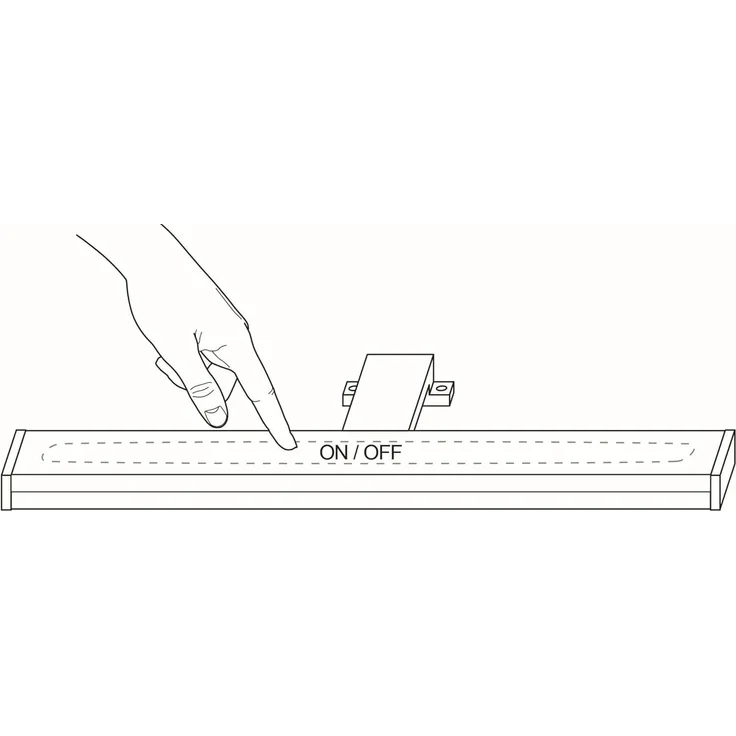 SEBSON Spiegelleuchte LED Spiegellampe Bad 40cm mit Touch Schalter & Stecker 8W 550lm 4000K, LED integriert, neutralweiß, Aufbauleuchte + Klemmleuchte, Touchfunktion, Netzstecker, IP44 – Bild 7