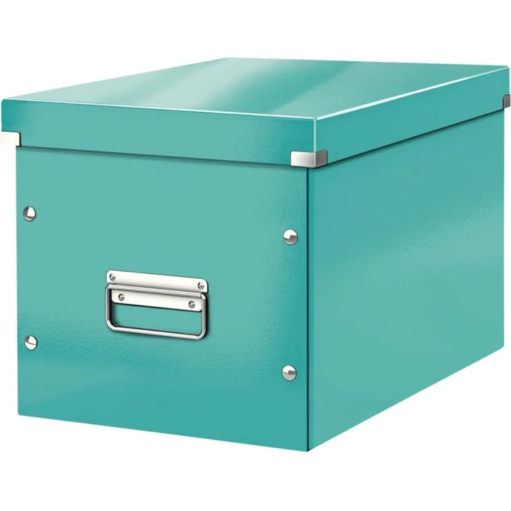 Leitz Archivbox Click & Store Cube L Hartpappe eisblau