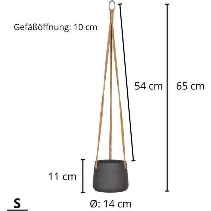 finestgreen Blumenampel Handgefertigte Blumenampel Hanging Patt – Bild 3