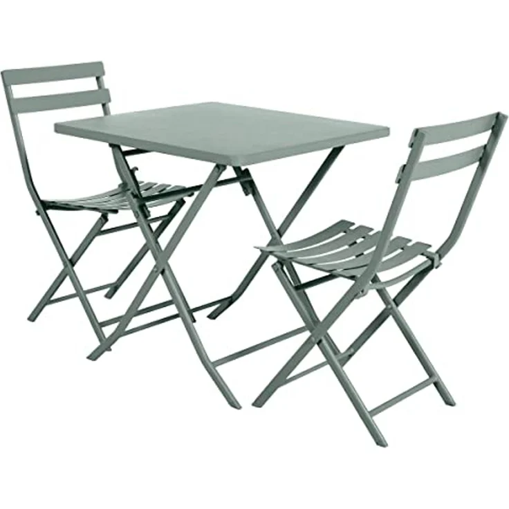 Hespéride - Quadratischer klappbarer Gartentisch Greensboro Olivgrün - 2 Plätze - Olivengrün – Bild 3