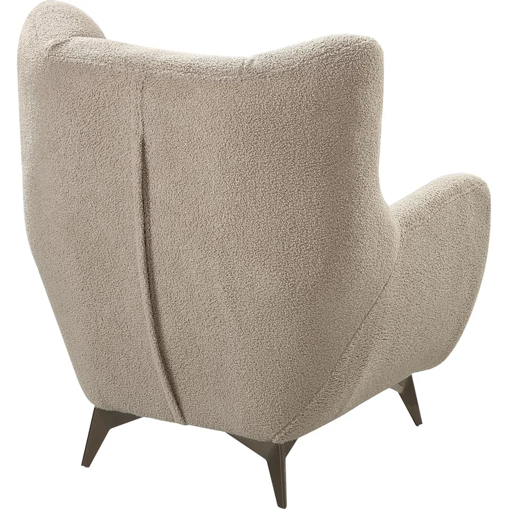 ATLANTIC home collection Sessel Shawn, mit Federkern, trendy Bezug mit Teddyoptik – Bild 5