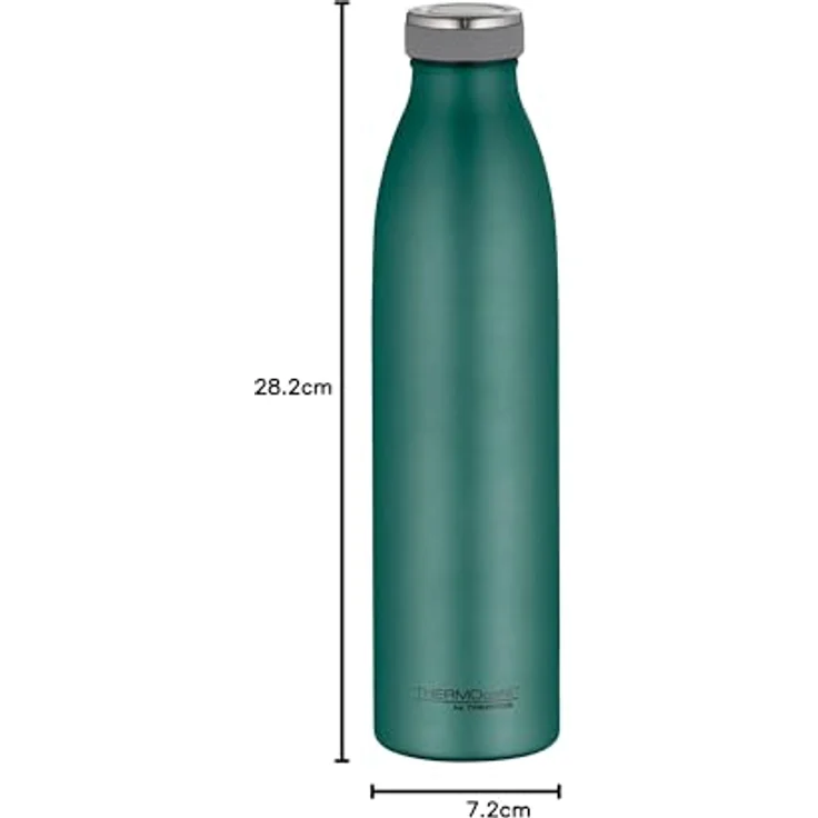 THERMOcafé Isolierflasche TC BOTTLE, aus doppelwandigem Edelstahl, spülmaschinenfest, gummierter Drehverschluss, absolut dicht bei Kohlensäure – Bild 7