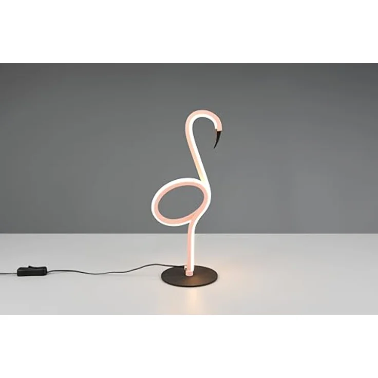 TRIO Ingo, Design Tischleuchte in Pink, Metall mit fest verbautem LED, warmweiß, 6 Watt, 550 Lumen – Bild 3