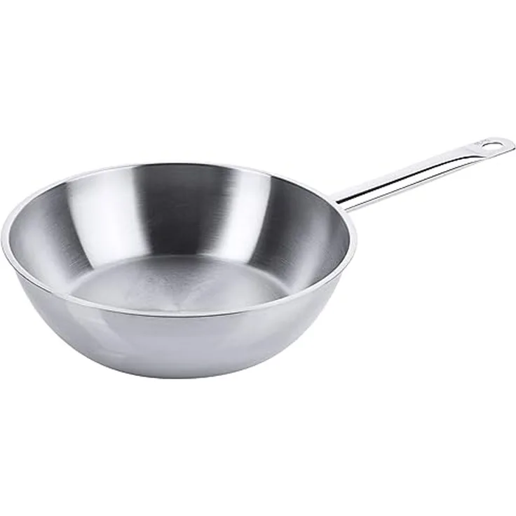 Contacto Edelstahl Sauteuse 24 cm, hochglänzend Schüttrand