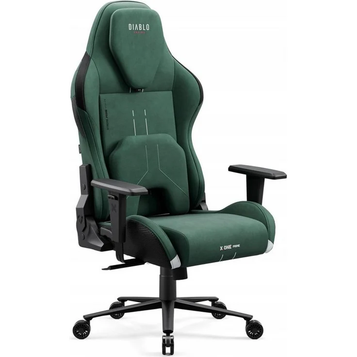 Diablo X.One Prime Gaming Stuhl Stoff mit Kopfstütze und Lendenkissen – Bild 1