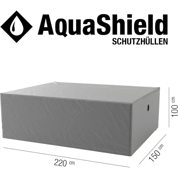 Siena Garden AquaShield Sitzgruppenhülle 220 x 150 x 100 cm hellgrau, 100% Polyester T44674 – Bild 4