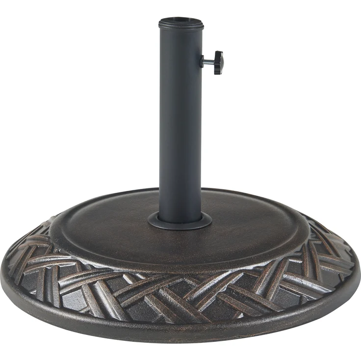 Sonnenschirmständer Bisegna Beton Ø50x7cm Bronzefarben 25 kg [casa. pro] – Bild 3