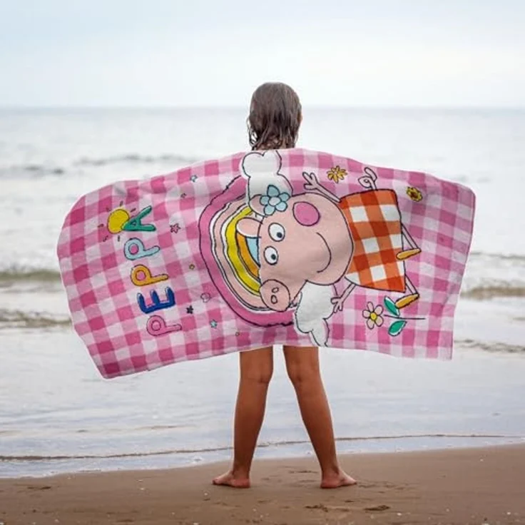 Peppa Pig Waschlappen-Set Handtücher im praktischen Beutel für Kinder – Bild 7