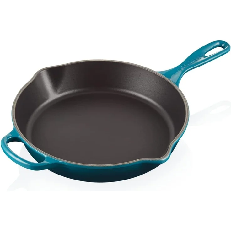 Le Creuset Signature Gusseisen Brat- / Servier-Pfanne hoch 26 cm deep teal