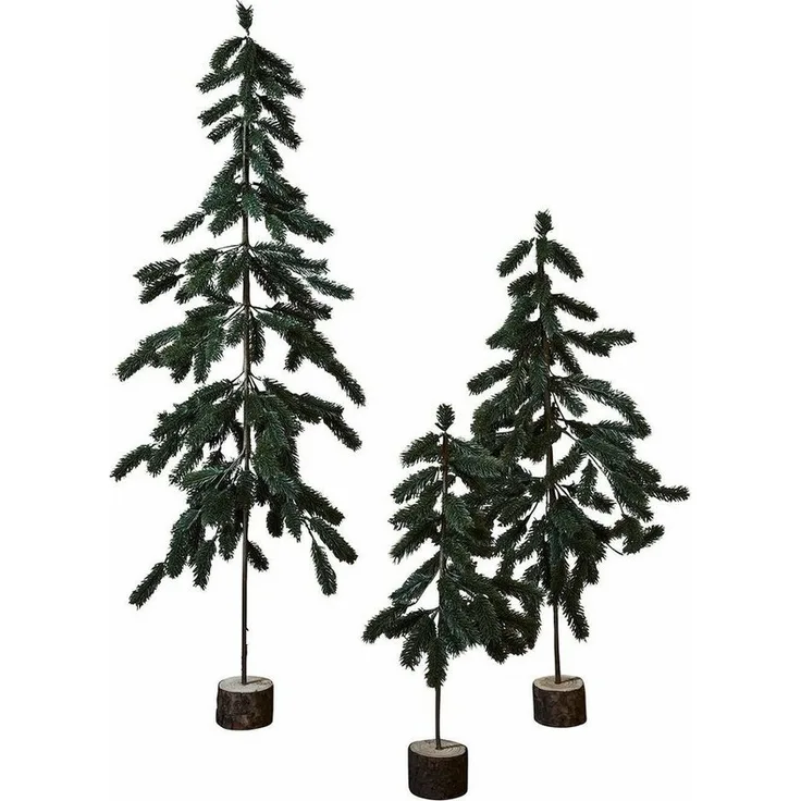 Mirabeau Künstlicher Weihnachtsbaum Weihnachtsbaum 3er Set Lorin grün
