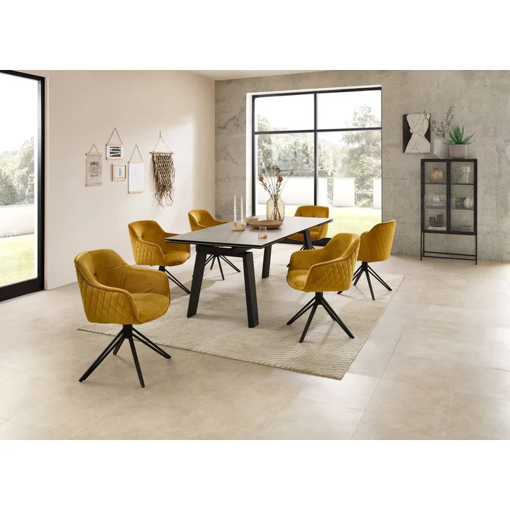 Kulissen-Esstisch >Janis< ausziehbar bis 300cm, grau, schwarz - 200/300x76x100 (BxHxT) – Bild 9