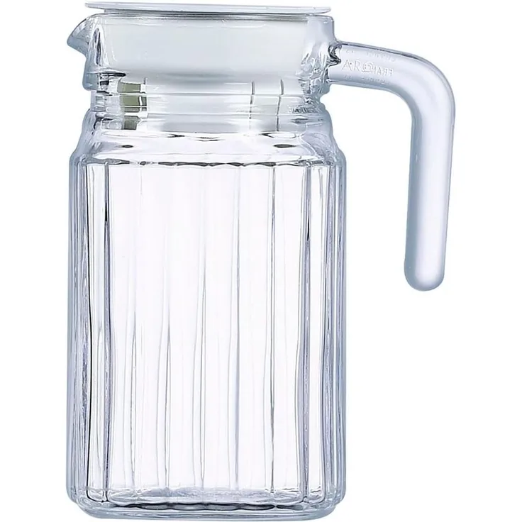Luminarc ARC 75201 Quadro Krug, Kühlschrankkrug mit Deckel, 500ml, Glas, transparent, 1 Stück