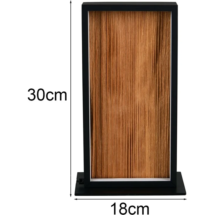 LED Tischleuchte KALEA aus Naturholz dimmbar, Höhe 30cm – Bild 4