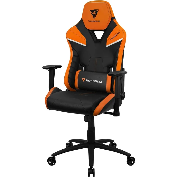 ThunderX3 TC5BO Ergonomischer Gaming-Stuhl, abnehmbare Kissen, Air Tech, Orange