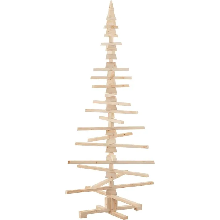 vidaXL Weihnachtsbaum Holz zum Schmücken 180 cm Massivholz Kiefer 4103972