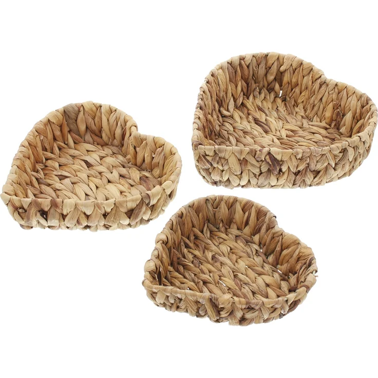 Schale Herz 3er Set Tischschale Dekoschale Obstschale Obstkorb Schüssel Füllkorb – Bild 1