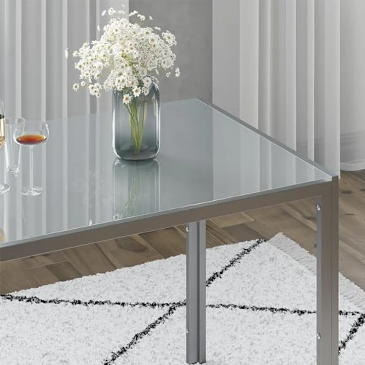 Esstisch Grand Grau 120 x 70 cm Vicco – Bild 6