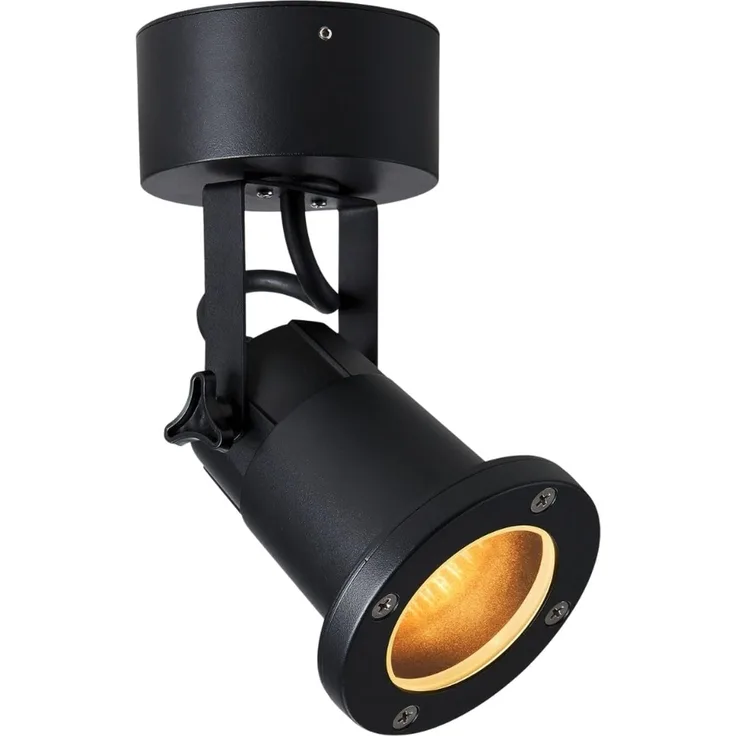 SLV Leuchte 1002867 NAUTILUS WL QPAR51 Outdoor Wandaufbauleuchte schwarz