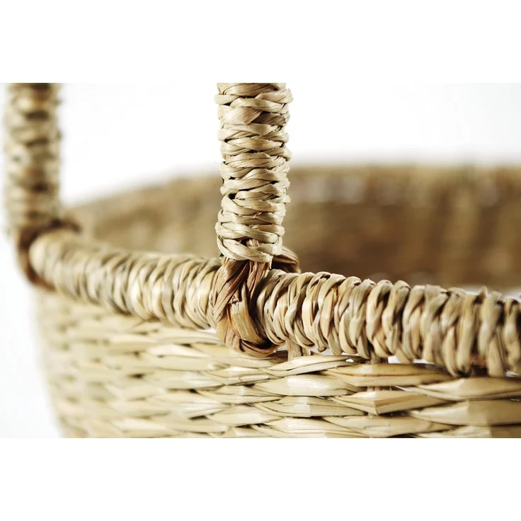 Kobolo Aufbewahrungskorb Dekokorb Set aus Seegras mit Griffen – Bild 7