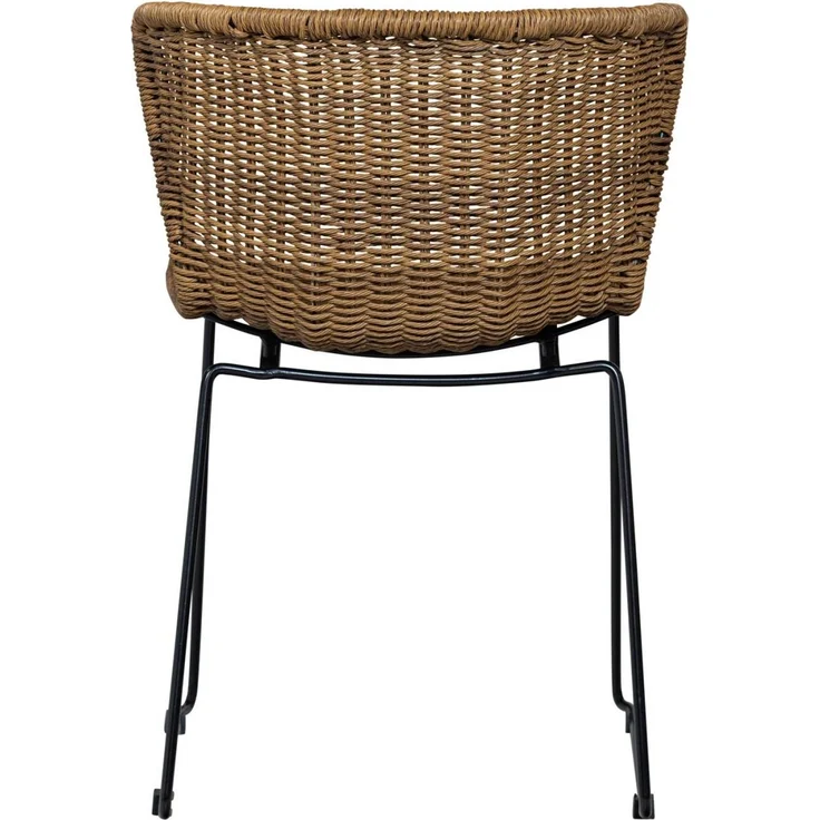Gartenstuhl Wings aus Rattan-Seil, modern, 2er-Set, Natur, für Innen und Außen – Bild 5