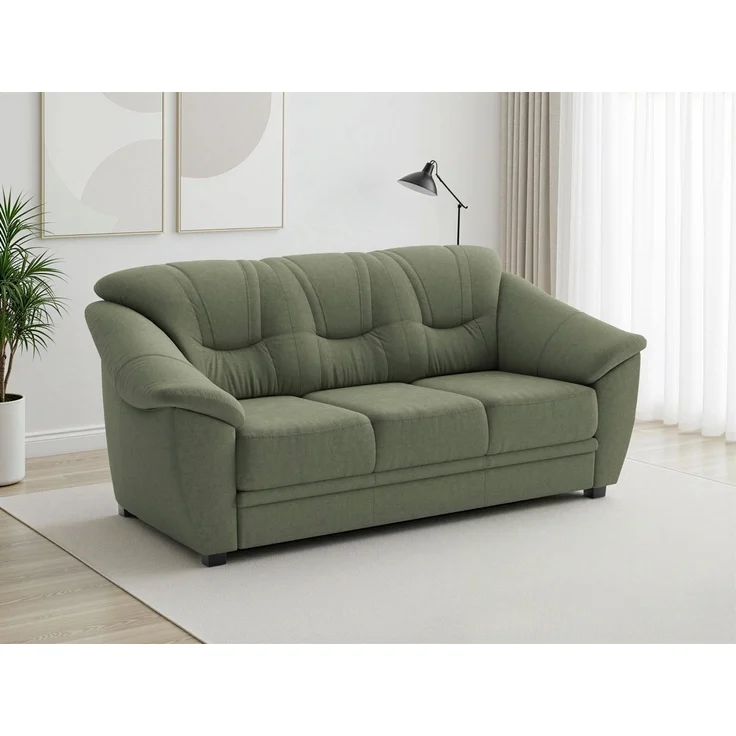 sit&more 3-Sitzer Savona, B: 198 cm, Federkern, Komfortsitzhöhe 46 cm, optional Schlaffunktion, Liegefläche 190x137cm, Stoff- & Lederauswahl – Bild 1