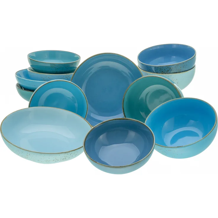 Nature Collection Aqua, Bowl Set 12-tlg (mo)