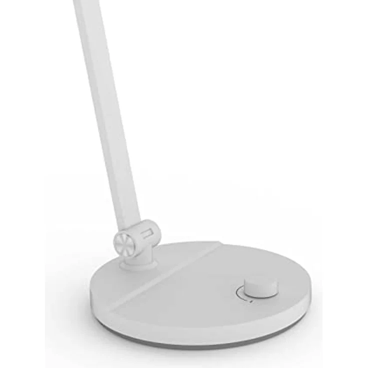FeinTech LTL00120 LED Schreibtischlampe dimmbar mit Drehknopf, weiß, flexible Lichtfarbe und Helligkeitseinstellung – Bild 3