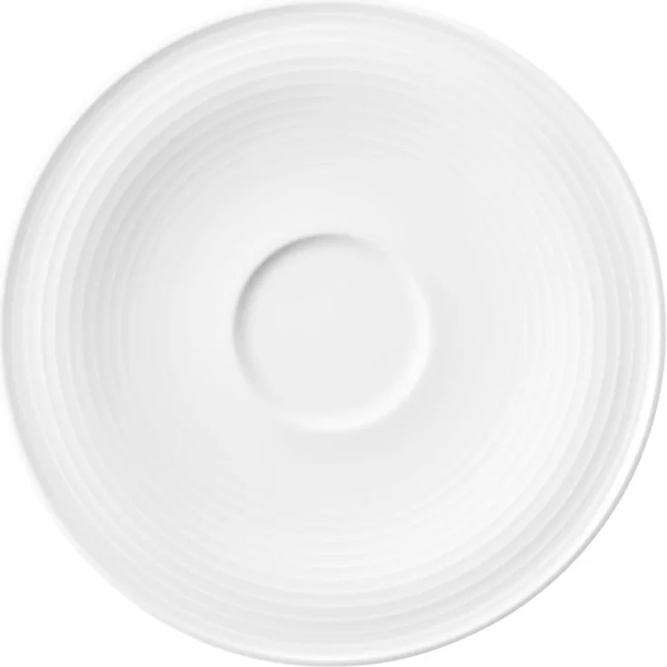 Kombi-Untertasse groß 16,5 cm Beat Weiss Seltmann Weiden Kaffeetasse - MikrowelleBackofen geeignet, Spülmaschinenfest