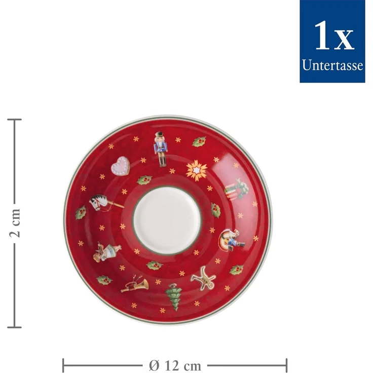 Villeroy & Boch Toy's Delight Espressountertasse ø 12,2 cm Rot – Bild 3