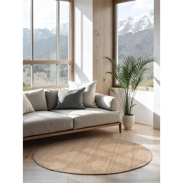 HANSE Home Teppich Jaipur Juteteppich, als Läufer und in Rund, rechteckig, Höhe: 10 mm, 100% Naturfaser, Wohnzimmer, Esszimmer, Schlafzimmer, GRS