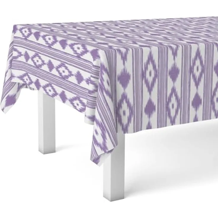 Martina Home Tischdecke, Wachstuch, Malorqui, Lila, 240 x 140 cm