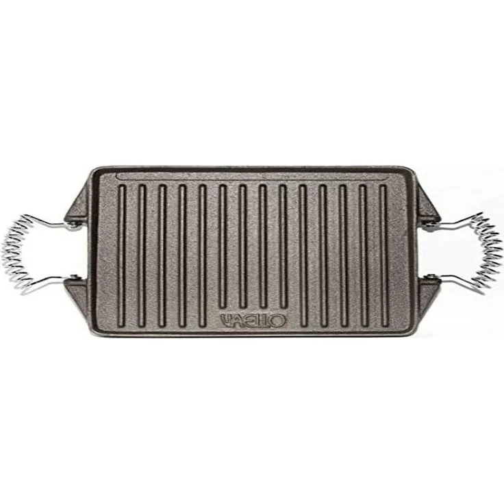 Grillplatte Vaello Rechteckig Grau Gusseisen (27 X 21 Cm)