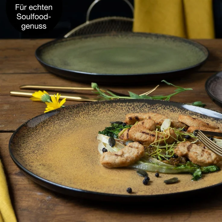 Moritz & Moritz VIDA 6tlg Dinnerteller Vintage – Bild 6