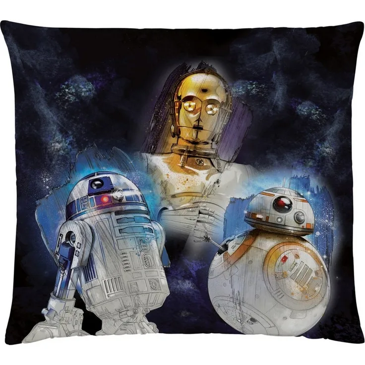 BERONAGE Dekokissen Star Wars Kissen The Last Yedi 40x40 cm, kuschelweich
