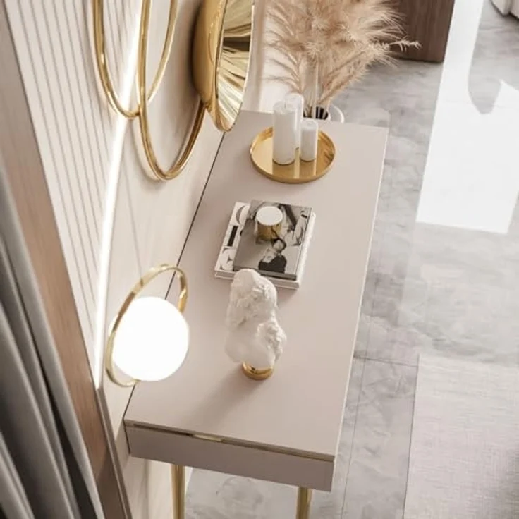 Lookway Konsolentisch AURORA-S Konsole mit Schubladen Kaschmir Stehend – Bild 6