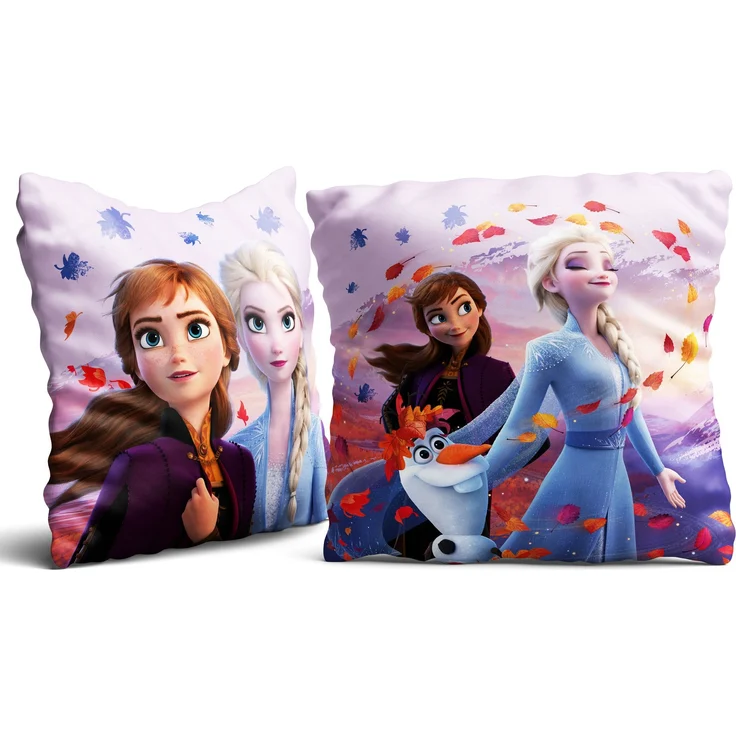 BERONAGE Dekokissen Frozen Die Eiskönigin Kissen Dreamteam 40x40 cm Kuschelkissen, passend zur Bettwäsche, ideal für Sofa, Couch, Kinder-Bett, Auto – Bild 3