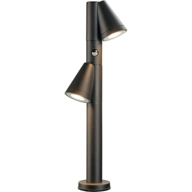 SLV T-TUBE 70 POLE, Outdoor Stehleuchte, GU10, double, Sensor, IP44, max. 10 W, schwarz - Stand-, Wand- und Deckenleuchten (Outdoor)