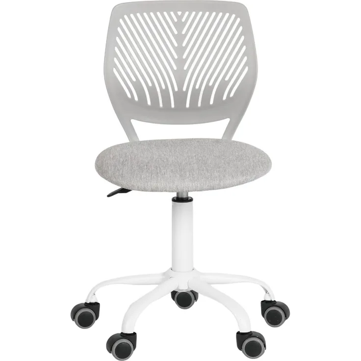 FurnitureR Schreibtischstuhl, ergonomischer Drehstuhl ohne Armlehnen, höhenverstellbarer Bürostuhl mit Rollen, komfortabler Arbeitsstuhl für Home Office, Schlafzimmer und Arbeitszimmer
