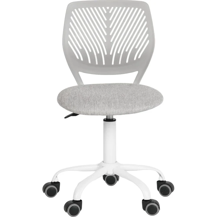 FurnitureR Schreibtischstuhl, ergonomischer Drehstuhl ohne Armlehnen, höhenverstellbarer Bürostuhl mit Rollen, komfortabler Arbeitsstuhl für Home Office, Schlafzimmer und Arbeitszimmer