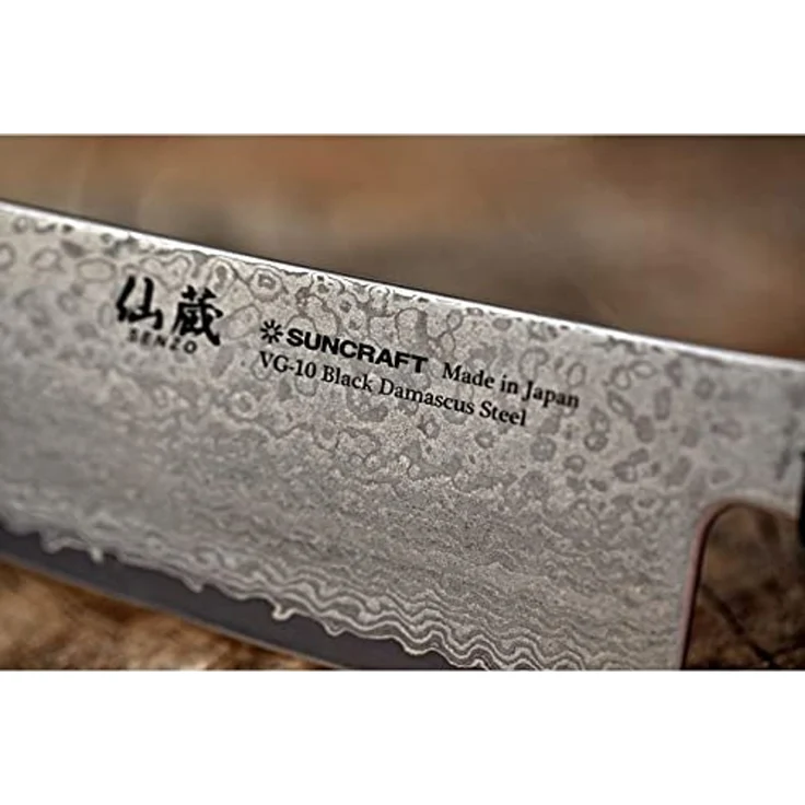 Suncraft Suncraft Senzo schwarzes Schälküchenmesser 80 mm BD01 – Bild 3