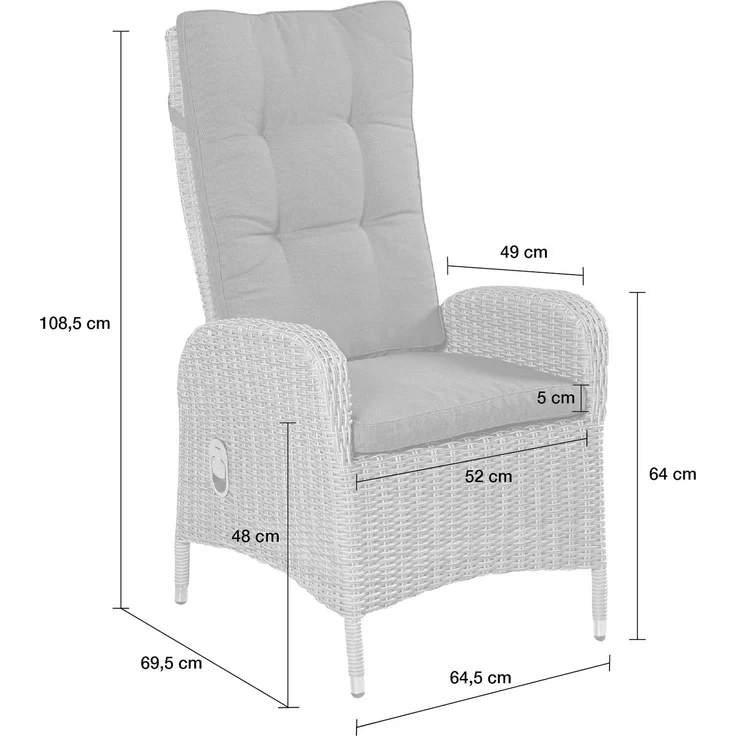 LC Garden »Bilbao« Gartenset grau-mix 220cm – Bild 2