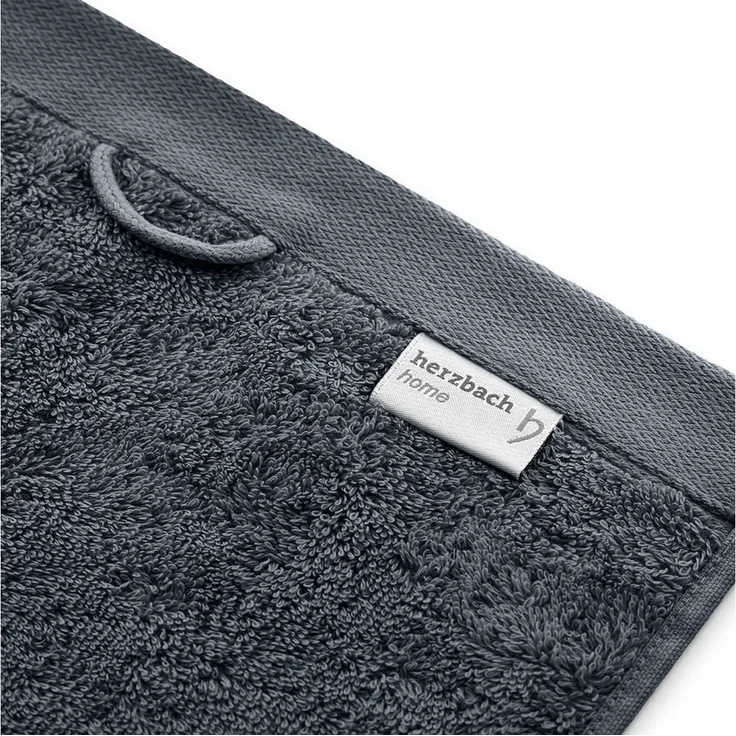 herzbach home Duschtücher Pura 70x140 cm, (2-St), 550g/m², Premium-Qualität, 100% Baumwolle, einfarbig – Bild 3