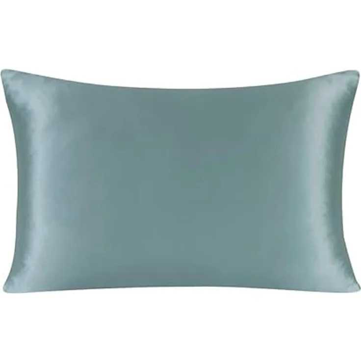 townssilk Beidseitig 100% 19mm Maulbeerseide Kissenbezug, 50x80cm, 600 Fadenzahl, Aquagreen, hypoallergen mit verstecktem Reißverschluss für Haut- und Haargesundheit – Bild 2