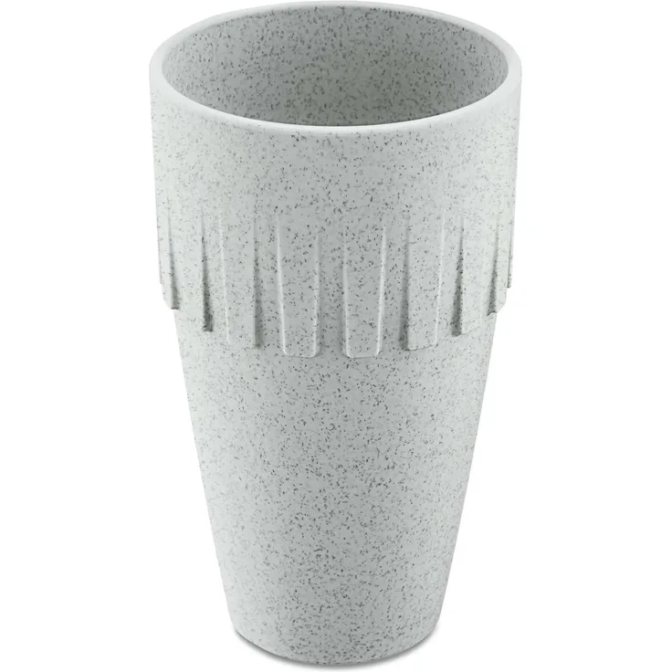 Koziol Becher Latte Connect, Kaffeebecher, Tasse, Kaffeetasse, Thermoplastischer Kunststoff, Organic Grey, 400 ml, 4081670