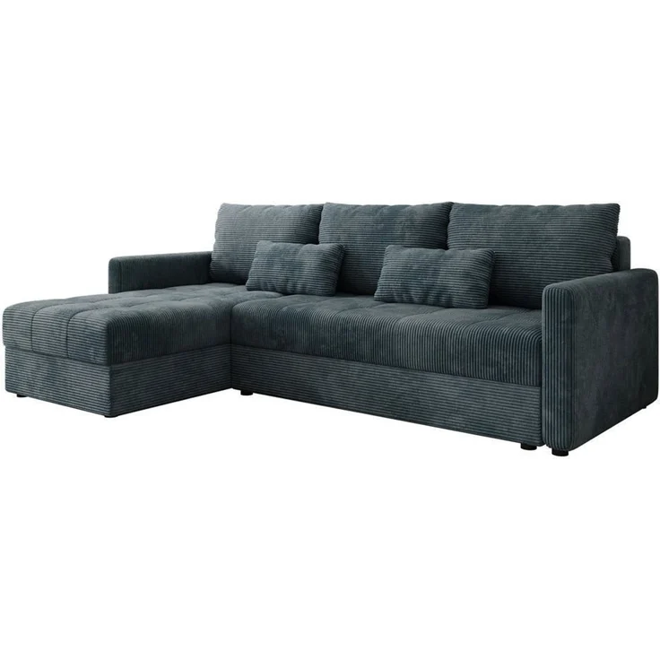 Luxusbetten24 Schlafsofa Designer Sofa Roma in Cord, mit Stauraum und Schlaffunktion – Bild 5