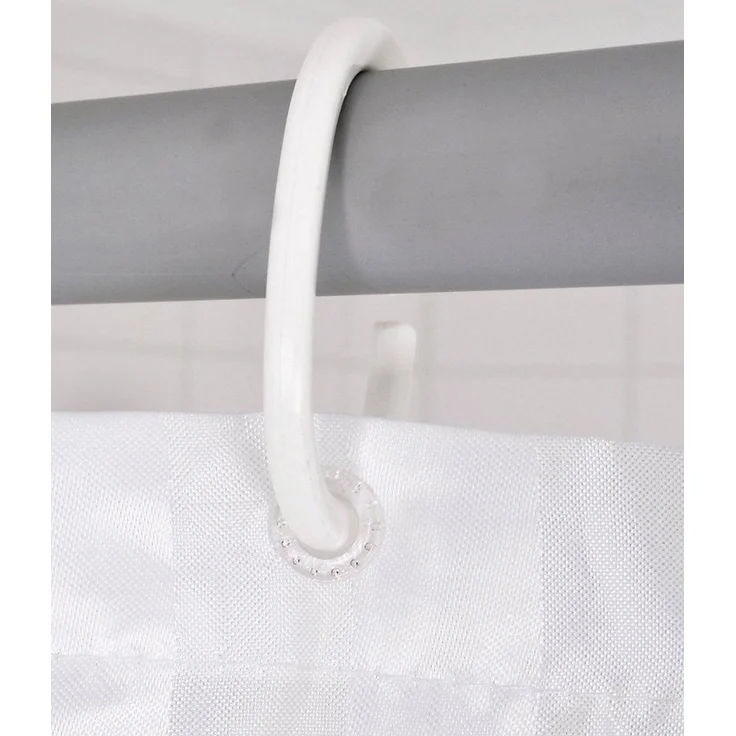 Ridder Duschvorhang Satin weiß Breite 120 cm – Bild 2
